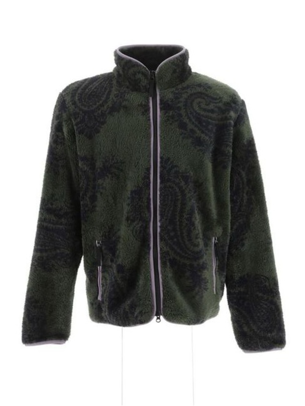 Carhartt WIP Dark Green Paisley Fleece Jebson Sweat Jacket